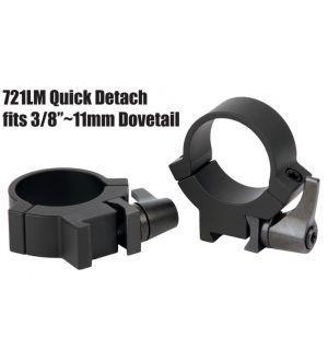 Крепления Warne 7.3/22 1" QD Medium 721LM